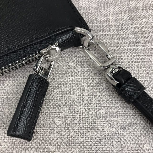 prada手包 普拉達十字紋牛皮手拿包 2NG005 PRADA限量版最新摩登態度系列手包  pyd2265